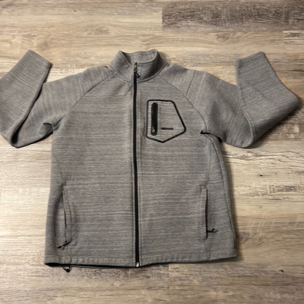 Avalanche Gray Full-Zip Men's Jacket